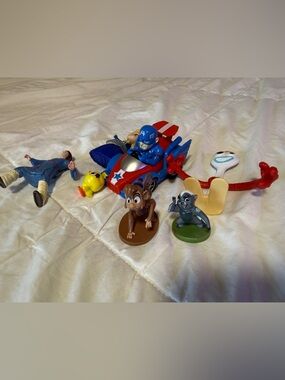 Random cluster of kids toys